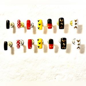Hand designed press-on nails